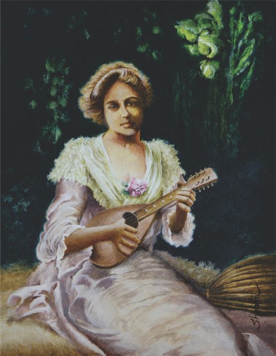 Mandolin - David Gallery - Paintings & Prints, People & Figures ...