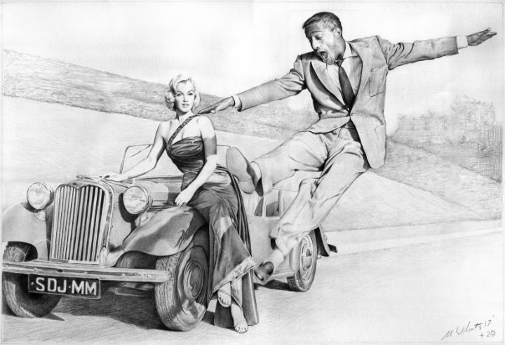 Marilyn Monroe & Sammy Davis Jr. - Wally's Art World