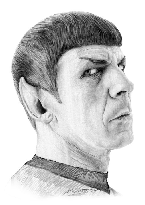 Mr Spock - 'Fascinating' - Wally's Art World - Drawings & Illustration ...