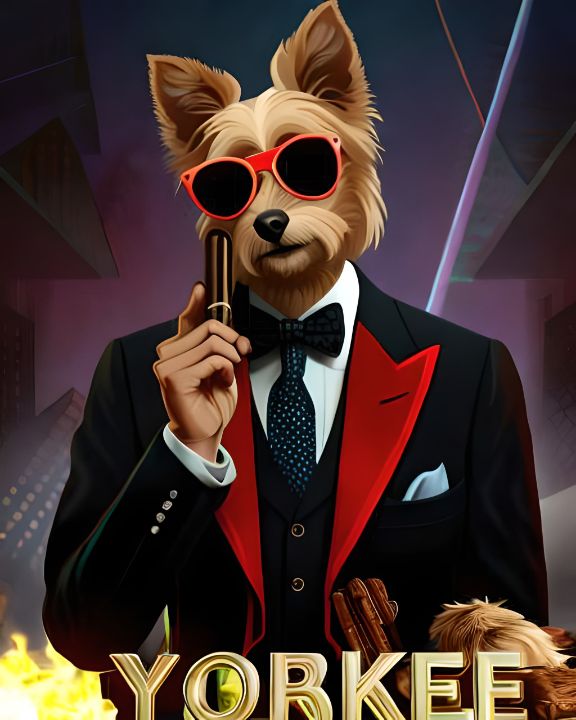 Enigmatic Elegance: Yorkie