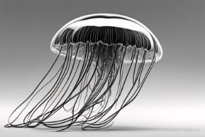 Black and White Jellyfish
