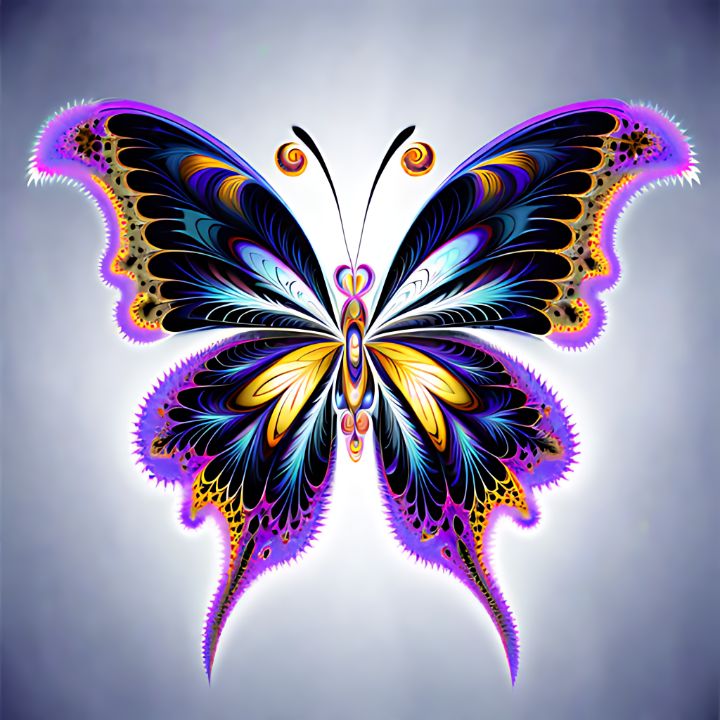 Fractal Butterfly - Brian's Collection - Digital Art, Animals, Birds, &  Fish, Bugs & Insects, Butterflies & Moths - ArtPal