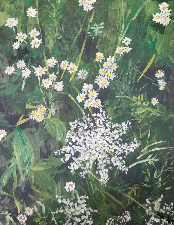 Queen Anne's Lace - Rtwork by Robin