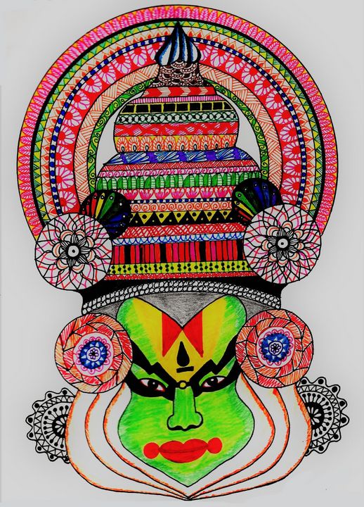 Doodle Art Drawing Depicting Indian Culture and Emotions - Etsy Canada-saigonsouth.com.vn