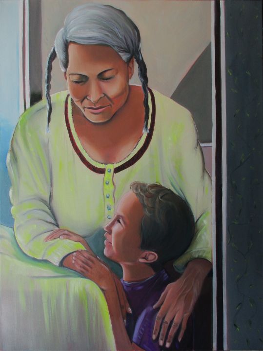 Grandma Rezende y Esdras - Art By Cyril