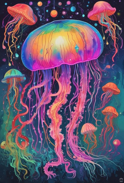 Groovy Jelly - Offbeat Creations - Digital Art & AI, Animals, Birds ...