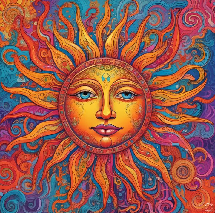 Boho Sunshine - Offbeat Creations - Digital Art & AI, Abstract, Other ...