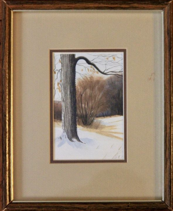 Winter Forest - Watercolor Painting - New York Art Scout