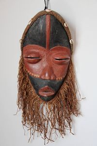 African Face Mask Sculpture