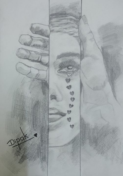 Pain Drawings / Sketch by Divya Varghese - Artist.com