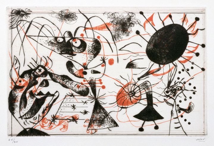Joan Miró - Black and Red Series 6 - Windsor Gallery