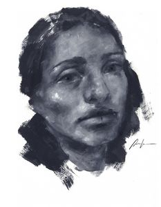 Oil portrait study
