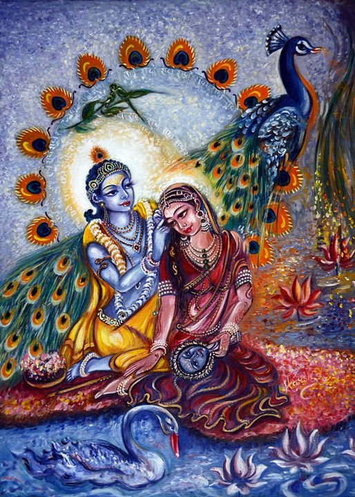 Shringar Leela - Harsh Malik - Paintings & Prints, Fantasy & Mythology ...