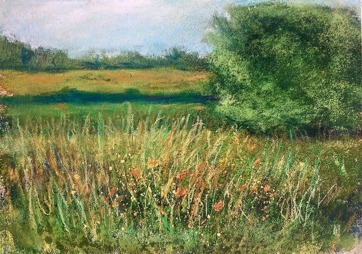 Study of Landscape in Pastel - Howard Keith Clark