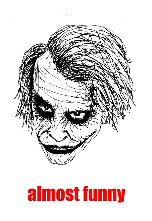 LIJO JOHN on X Sketch of Heath Ledger as Joker made by me using Black  ballpoint pen HeathLedger joker sketch httpstcoI9zCPZiMWx  X
