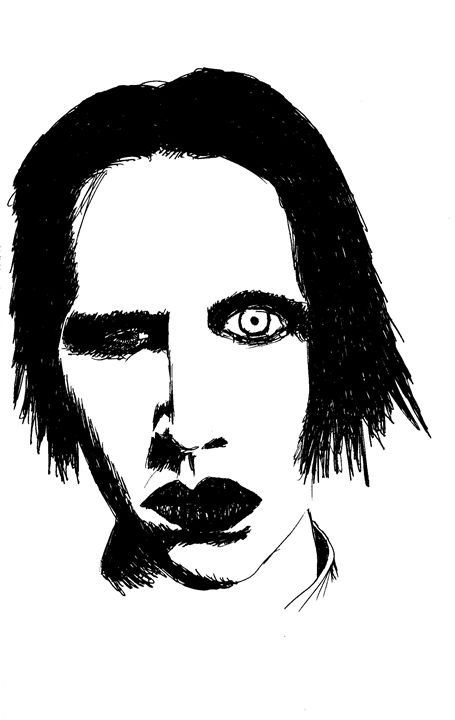 marilyn manson drawings