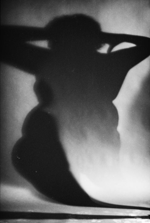 Surrealist silhouette of fat woman - edwardolive