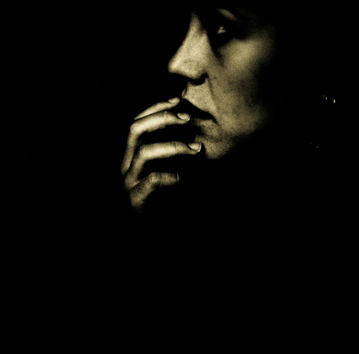 Portrait of young sad woman analog - edwardolive