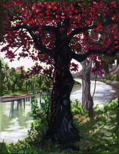 Crooked Tree - Ian Stevenson - Drawings & Illustration, Landscapes