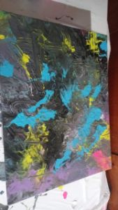 11x14 acrylic pour painting