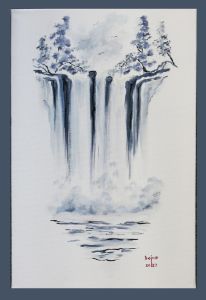 White Waterfall