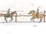 Jousting opponents