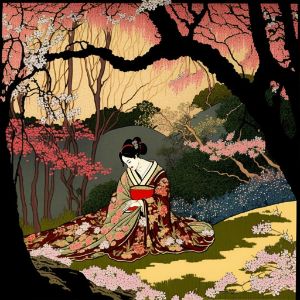 Geisha in the Garden - Mdgmlr's Art