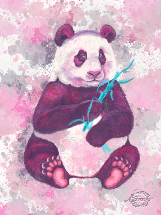 Panda in Pink - The Artsi Farmer