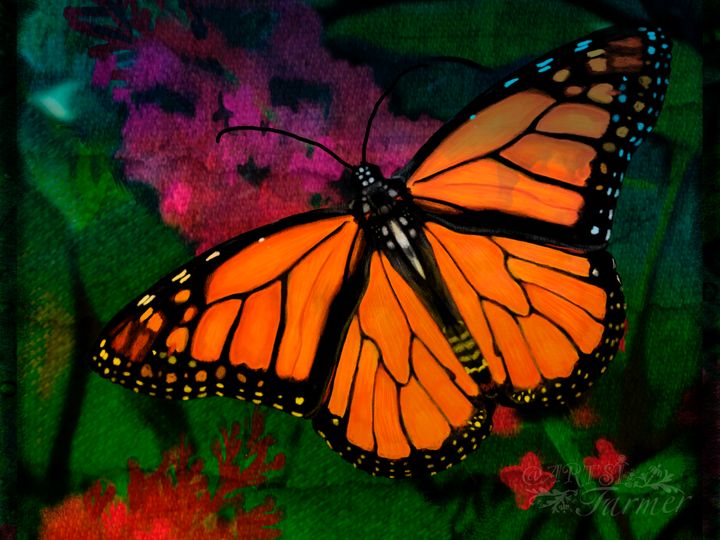 Monarch Butterfly #1- cropped - The Artsi Farmer