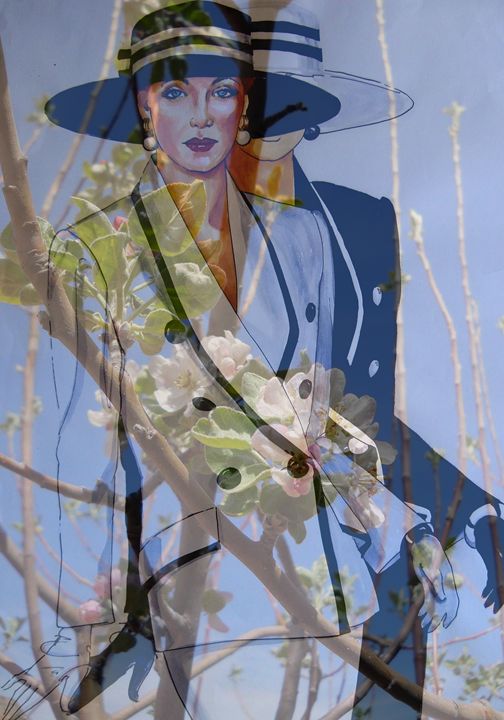 Gemini Woman, Blossoms - Sunshower Art