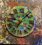 Abstract art clocks