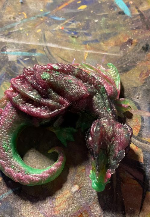 multy color dragon - Artcreationsathome