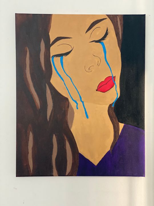 Tears of a Teen - Artsandglass By Kemora - Paintings & Prints