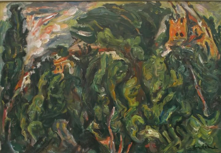 THE RED CASTLE OF CERET 1919 - Chaim Soutine - Paintings & Prints