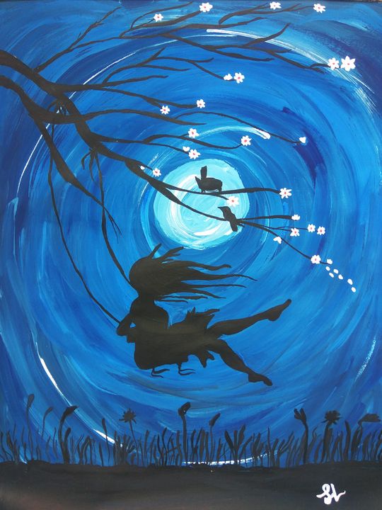 A girl in blue moon - SnehArts
