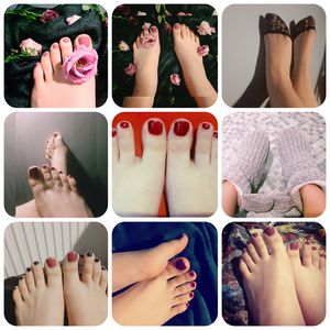 Mozaic of feet