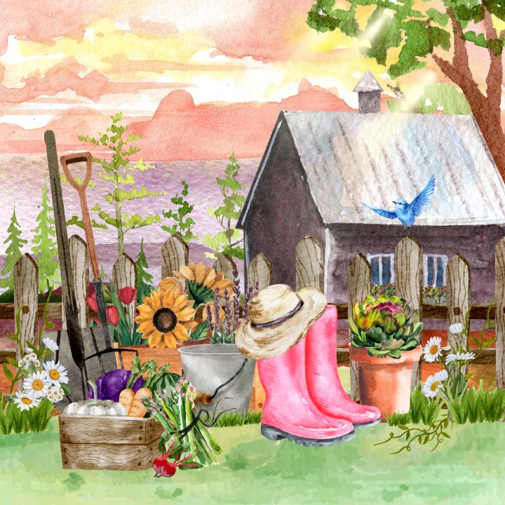 Garden Horizon - Tina Mitchell Art