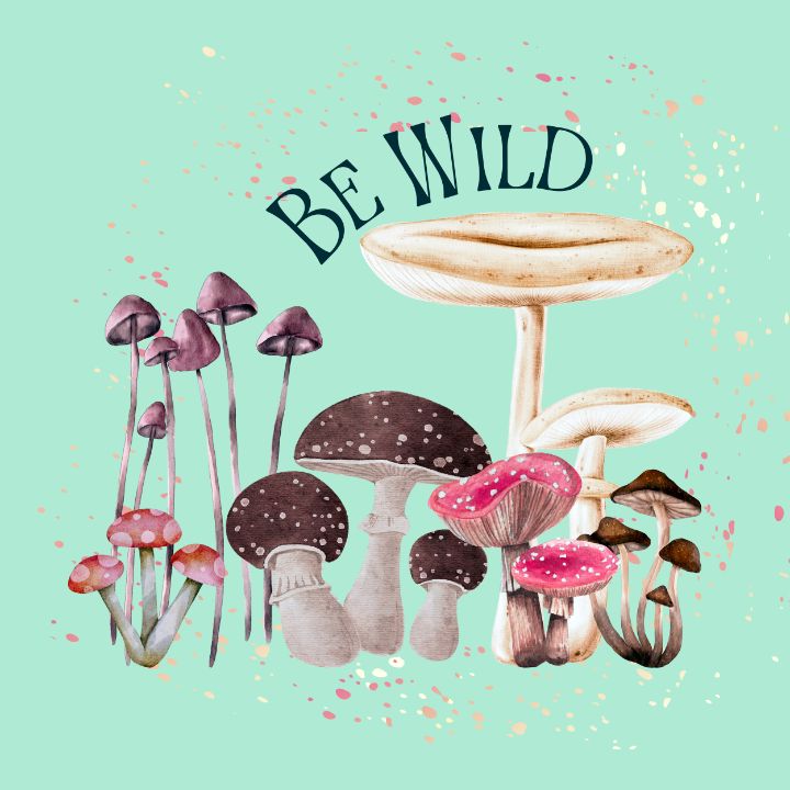 Be Wild Mushrooms - Tina Mitchell Art