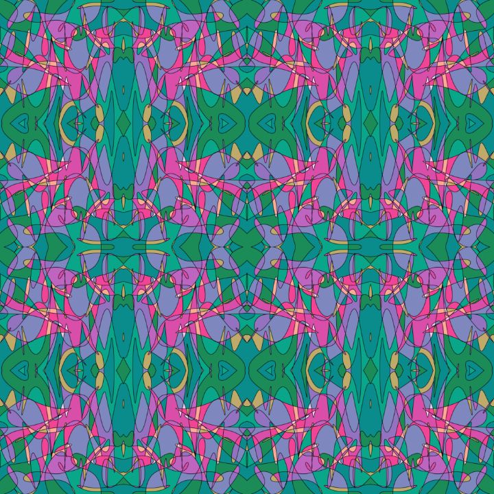 Entwine Pattern Ovals Entwined Pattern - Tina Mitchell Art - Digital Art, Abstract ...