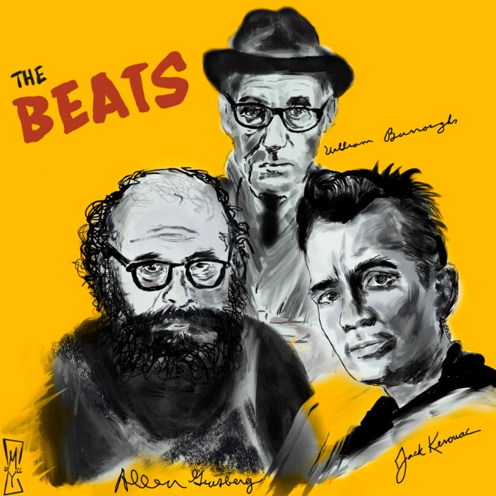 The Beat Generation - SplatterMarks - Digital Art, People & Figures, Portraits, ArtPal