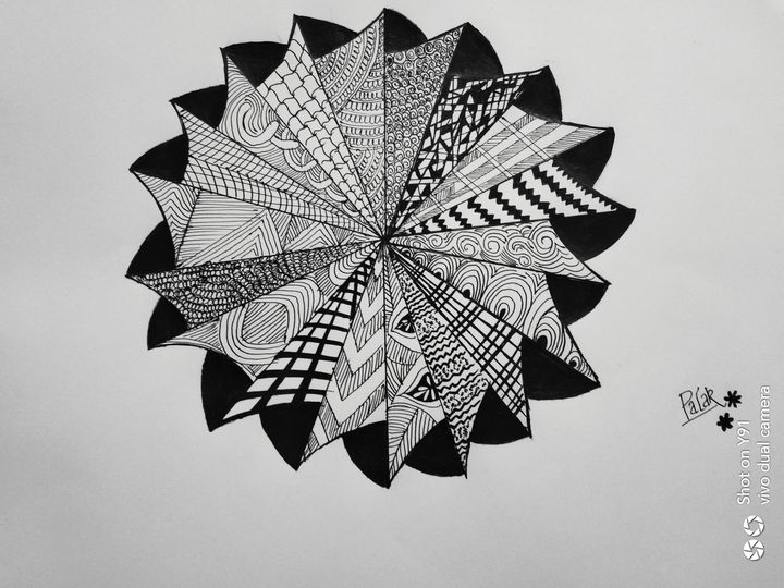Easy Mandala Art for Beginners | Zentangle Art | Butterfly Drawing | Easy Pencil  Drawing | #121 - YouTube