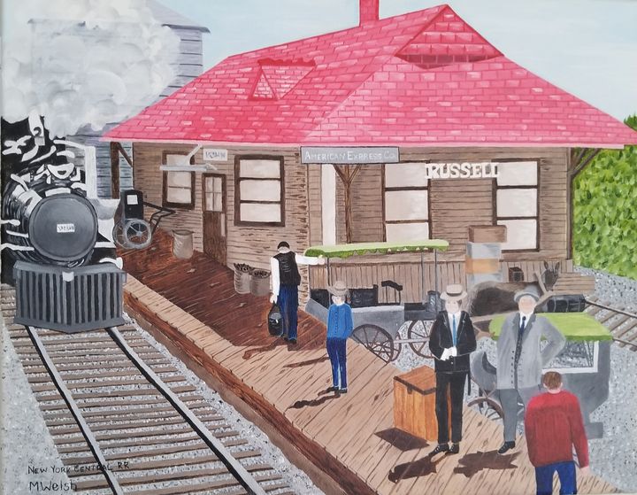 Russell Train Station Marilyn Welsh Paintings & Prints, Vehicles
