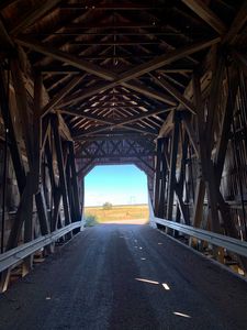 Covered bridge in Nova Scotia Canada