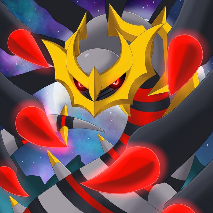 Giratina (pokemon) - Yukinerashi - Digital Art, Fantasy