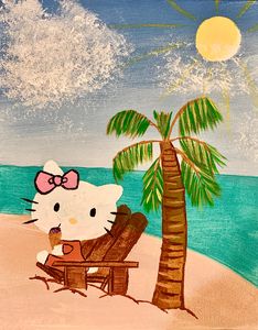 Hello Kitty at the Beach