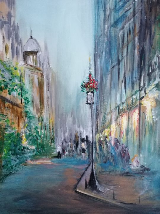 Paris street scene - Blue Can Fine Art