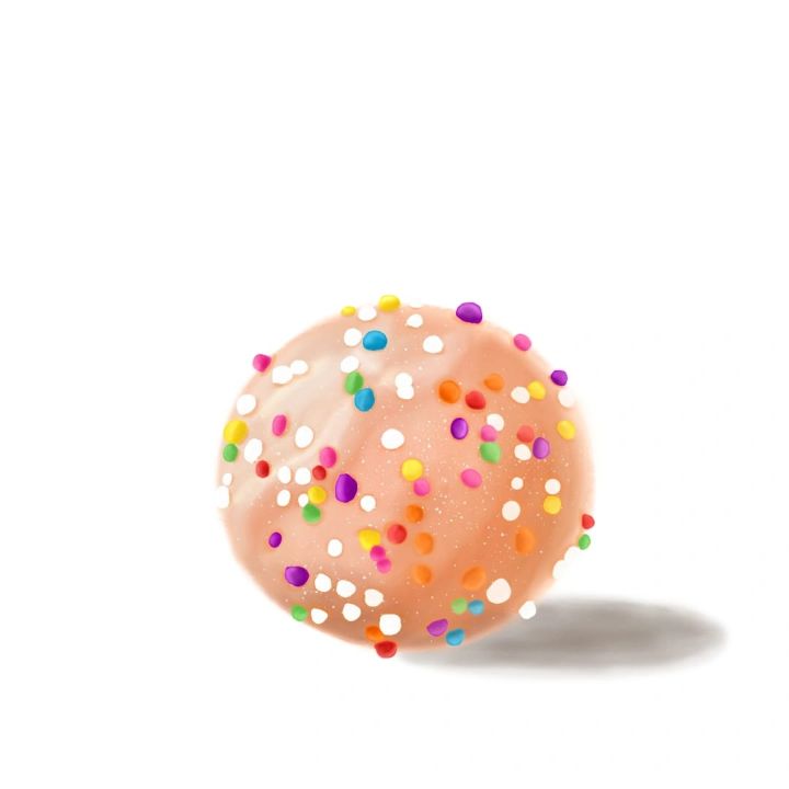 Timbit Art Birthday Cake TimBit - Megan Olivia Stockhill - Digital Art & AI, Food ...
