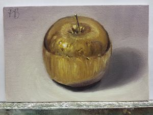 絵画　油絵　golden Apple Golden Apple' by P.Breakwell. - P.Breakwell Studio - Paintings