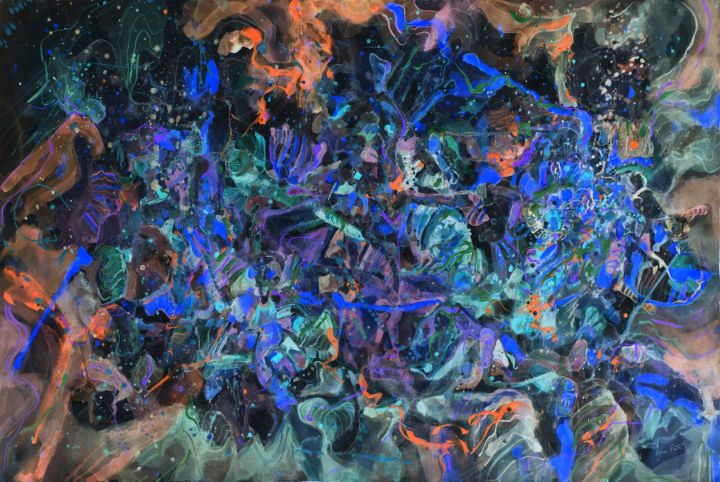 Aquatic Glow - Negative - Rocco Pisto Paintings - Paintings & Prints ...