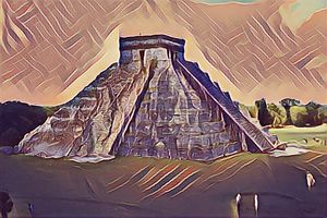 Die Pyramide in Guatemala - Art & Love by kasaan
